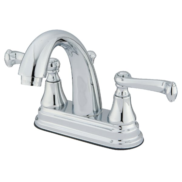 KS7611FL 4" Centerset Bathroom Faucet, Polished Chrome
